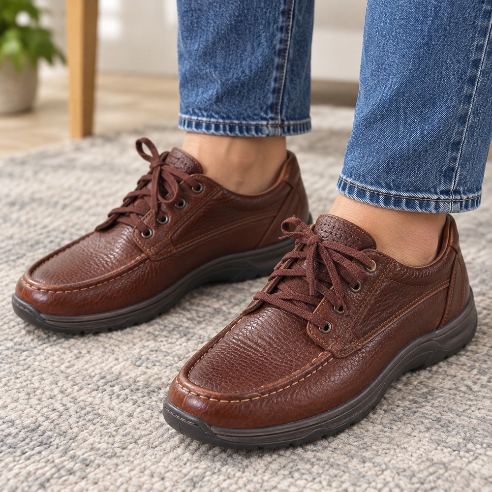 Clarks Unstructured Leather Oxfords Mens 12.5 Brown Air Circulation System 0023